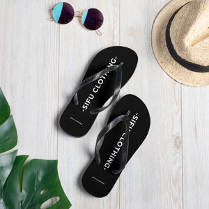 "SIFU CLOTHING" schwarze Flip-Flops